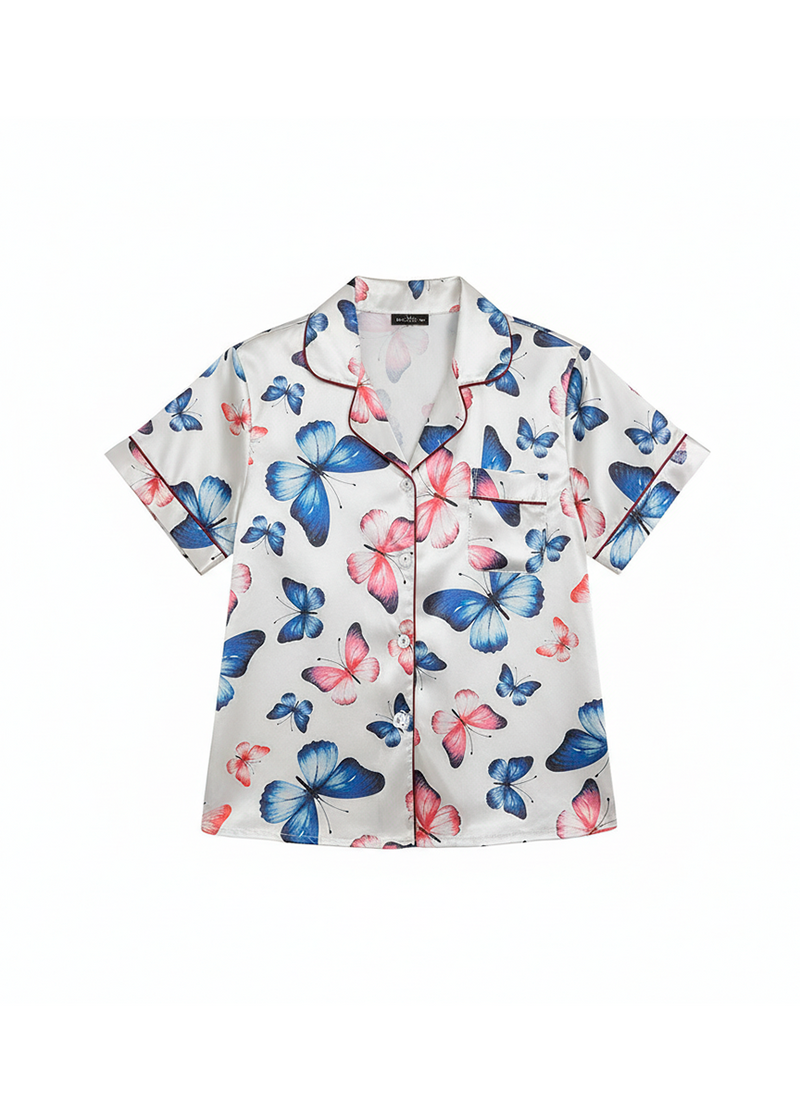 Butterfly Satin Pyjama Set