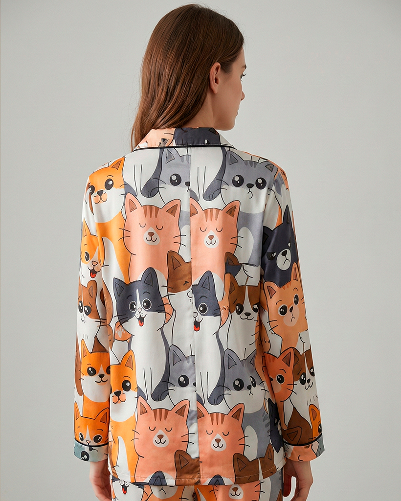 Feline Charm Silk-Touch Set