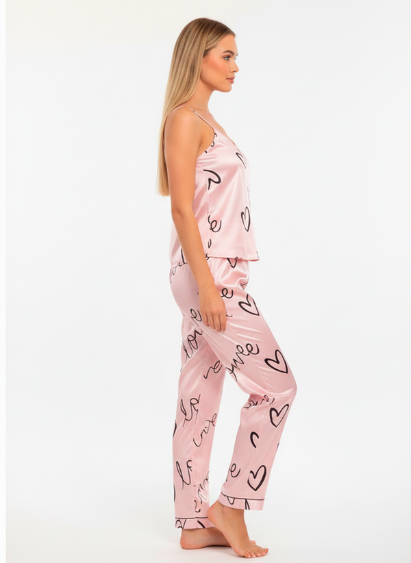 Women’s Satin Heartlight Pyjama Set