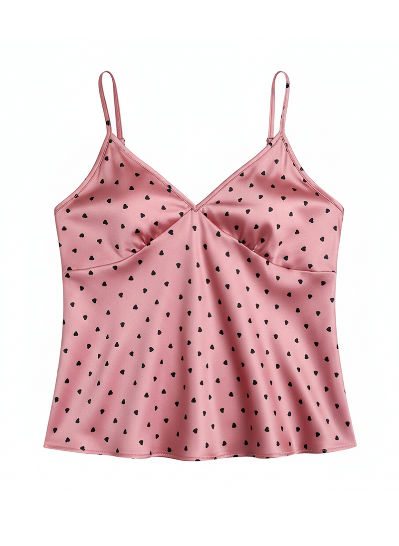 Women’s Satin Heartlight Love Pyjama Set