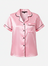 Pink Stripes Satin Set