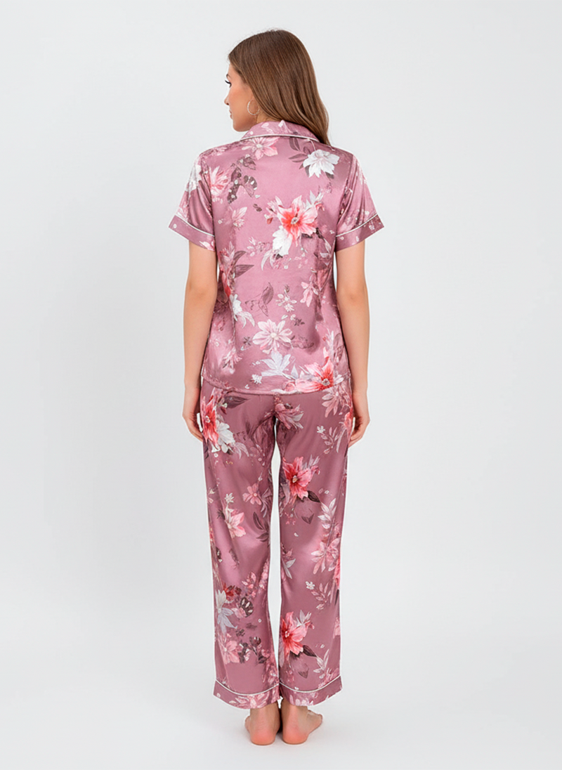 Women’s Satin Bloomline Pyjama Set