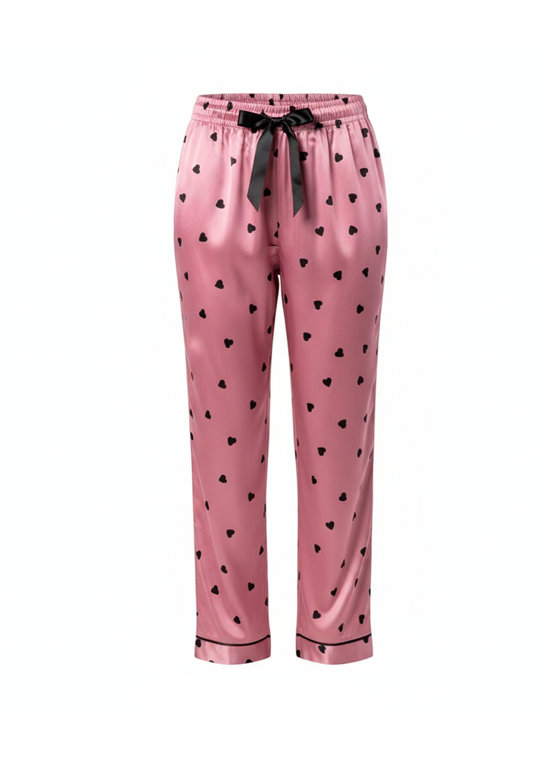 Women’s Satin Heartlight Love Pyjama Set