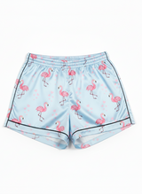 Women’s Satin Flamingo Pyjama Set