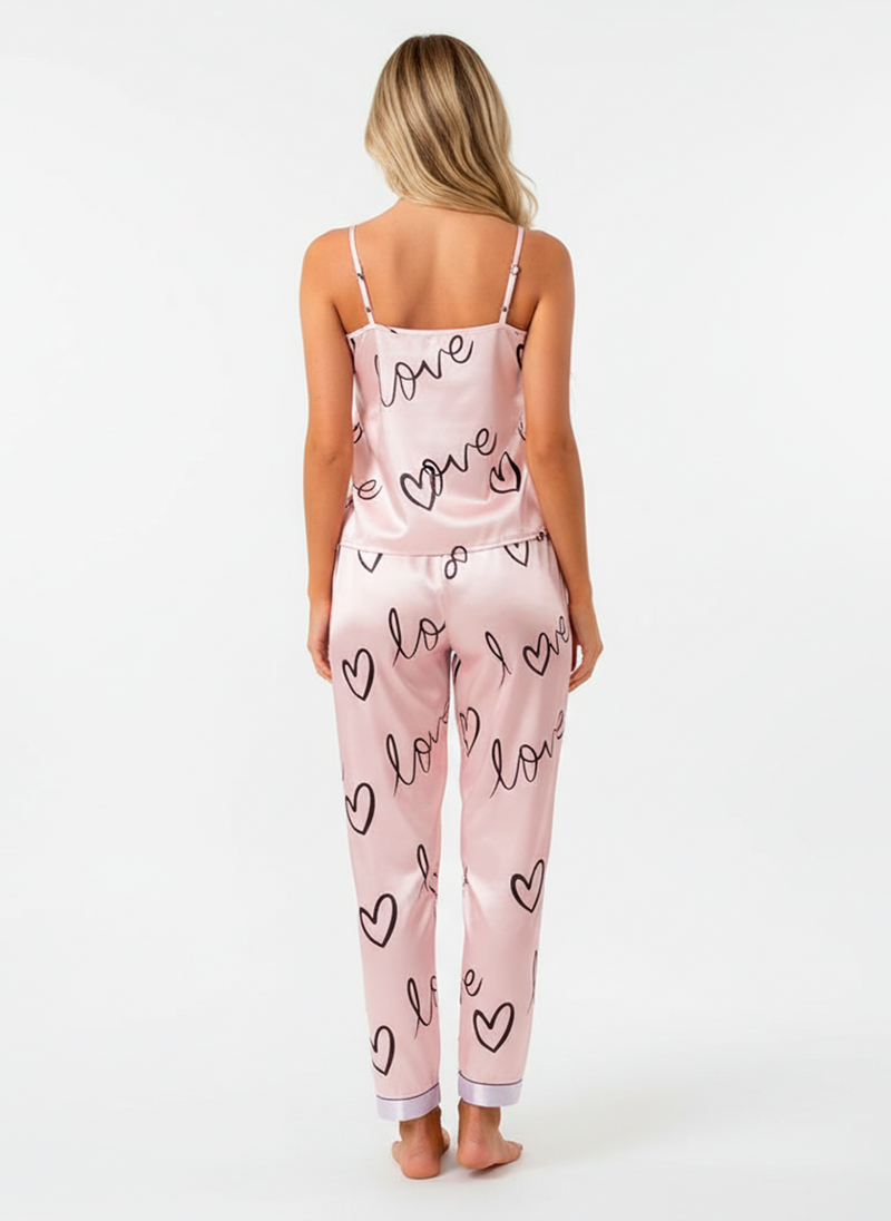 Women’s Satin Heartlight Pyjama Set